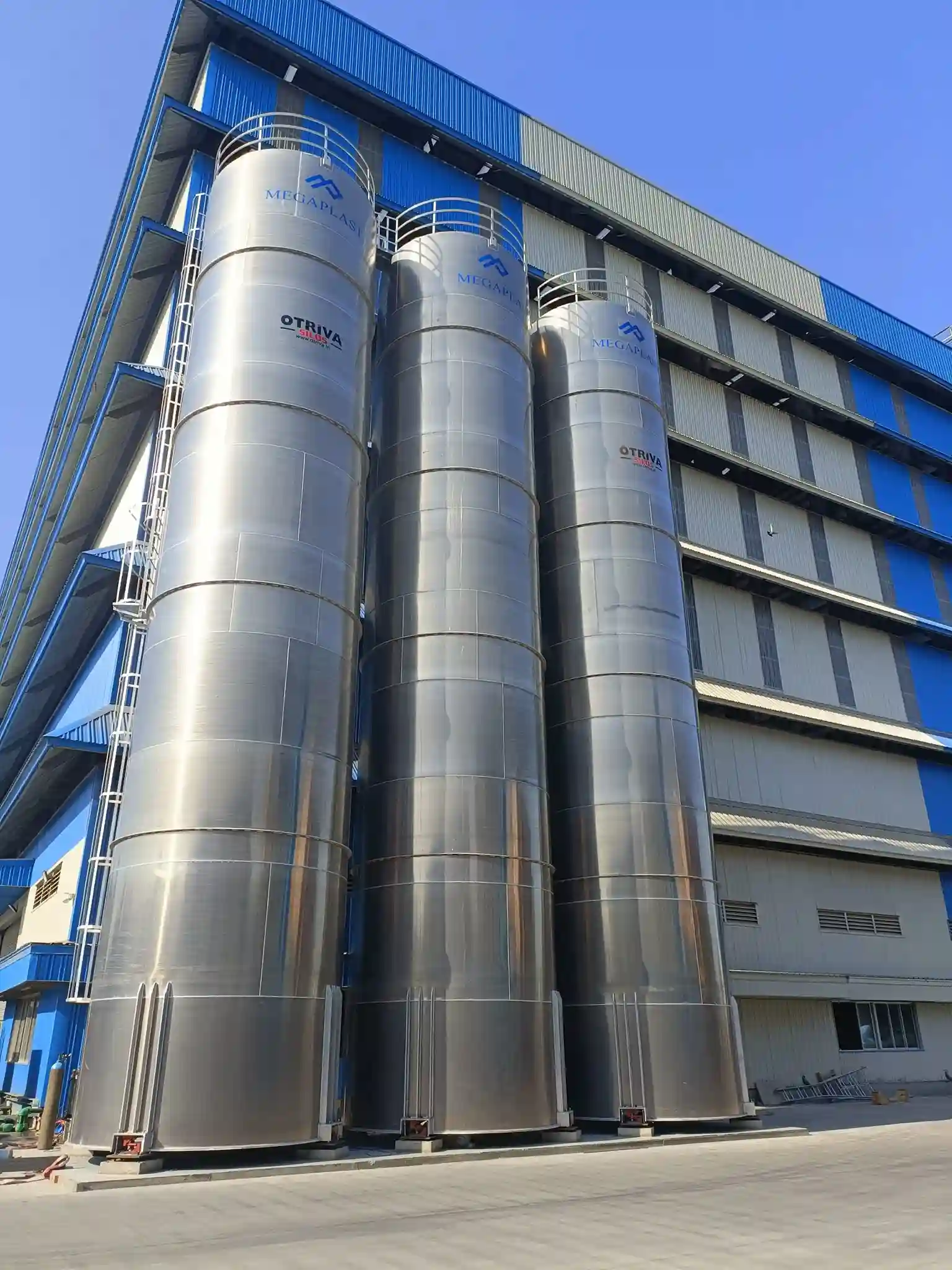 Installed Long Skirt Silo at site
