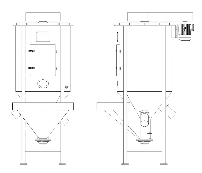 Sketch of Mixer Silo
